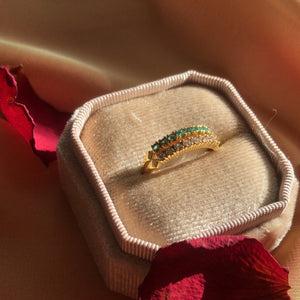 Scheherazade - Sterling Silver and Gold Vermeil Two-Band Ring