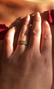 Scheherazade - Sterling Silver and Gold Vermeil Two-Band Ring